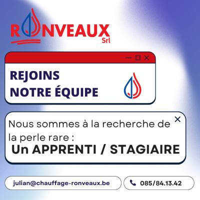 Recherche apprenti(e) stagiaire pour l'année scolaire 2025